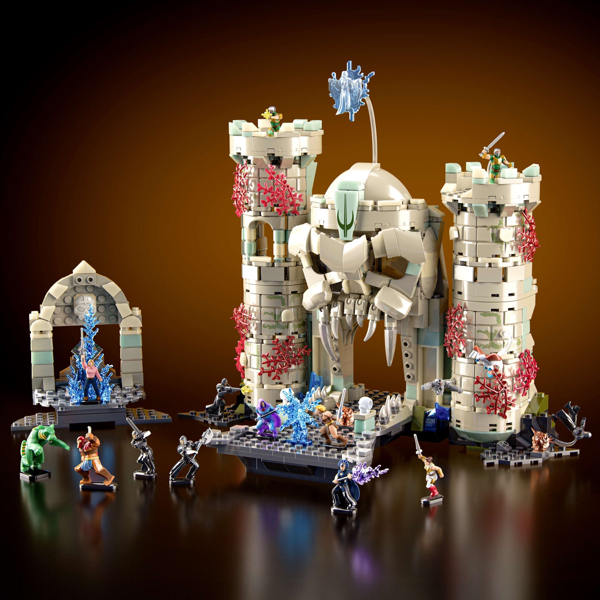 Coffret de Construction La Bataille du Château de Grayskull Mattel Brick Shop