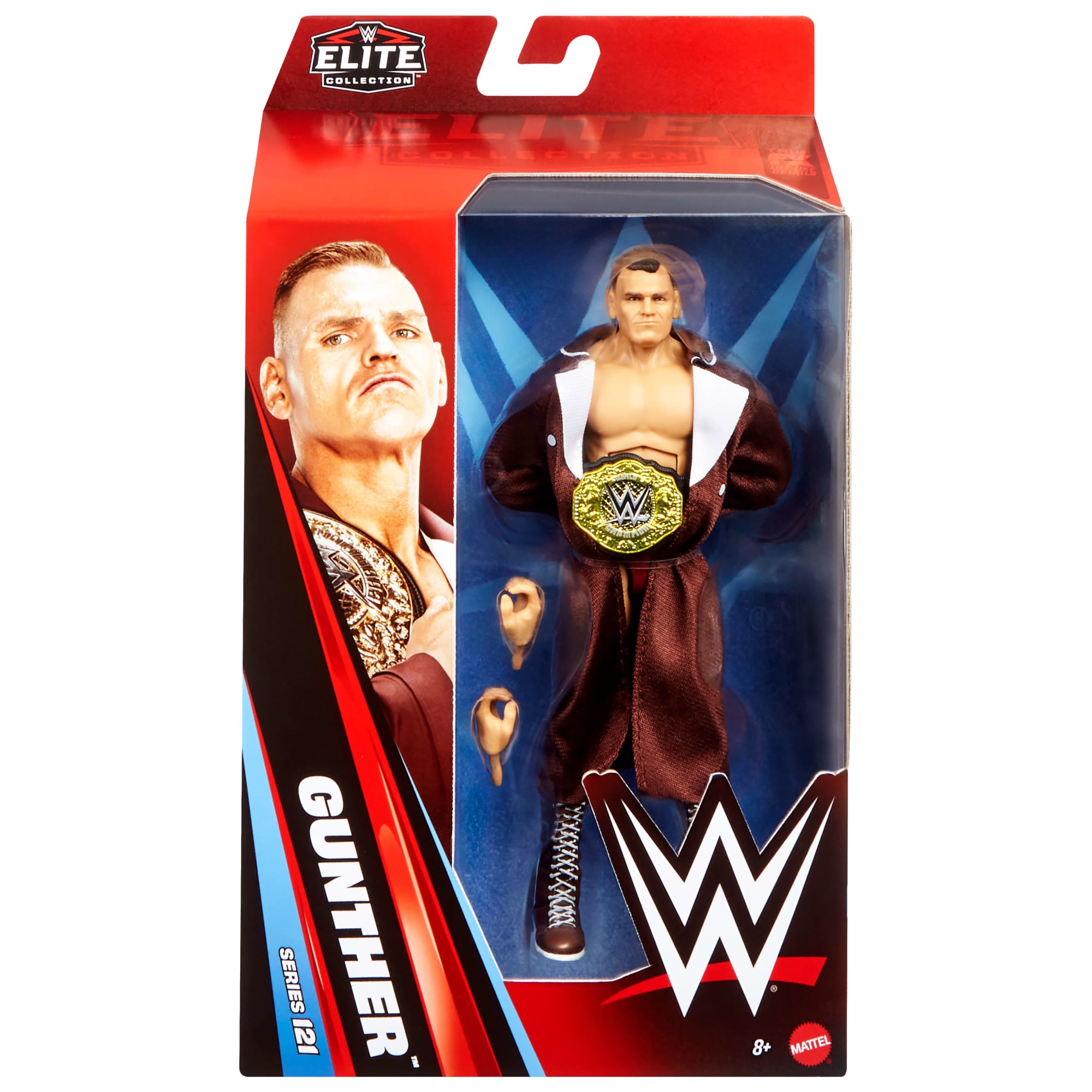 WWE Elite Gunther Action Figure Series #121, 6-Inch Collectible With Accessories