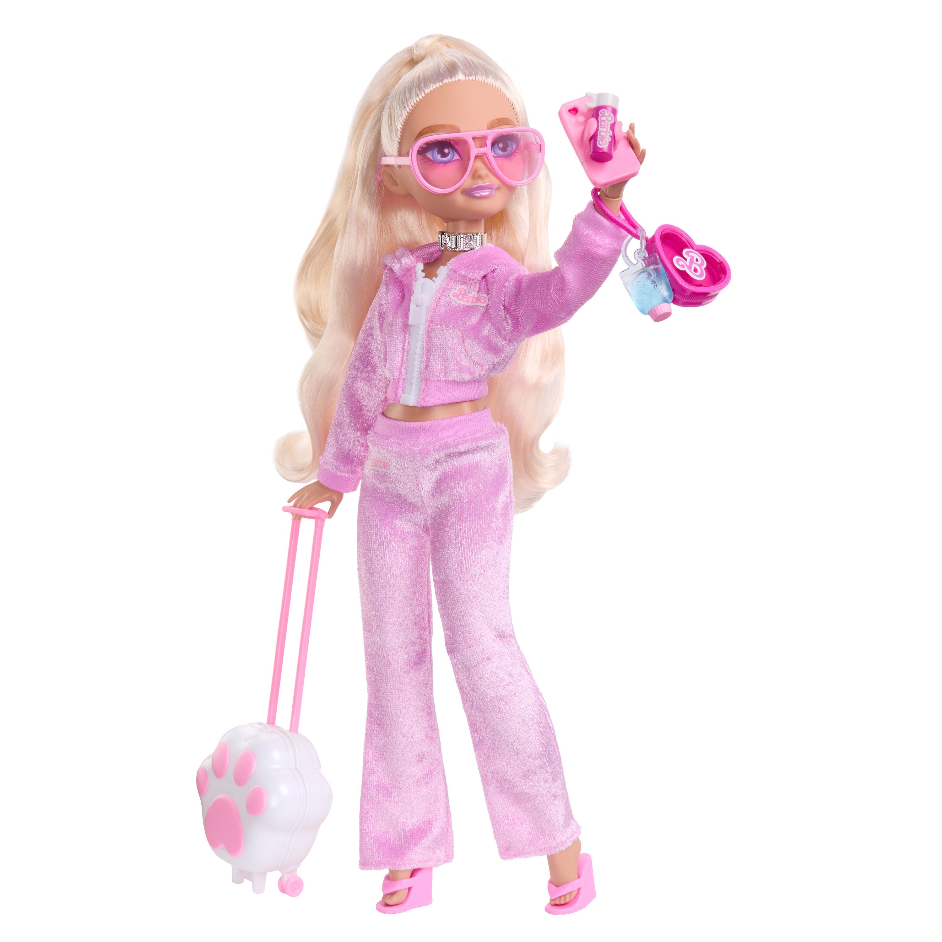 Barbie Dream Besties Weekend Getaway Malibu Fashion Doll With 7 Travel Themed Accessories