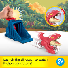Imaginext Jurassic World Launcher Set With Chomping Toy Raptor & 2 Accessories