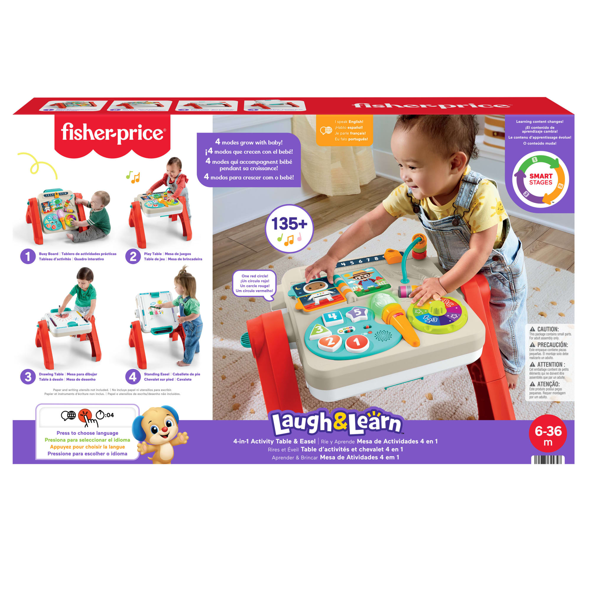 Fisher-Price Brinquedo para Bebês Mesa de Atividades 4 em 1