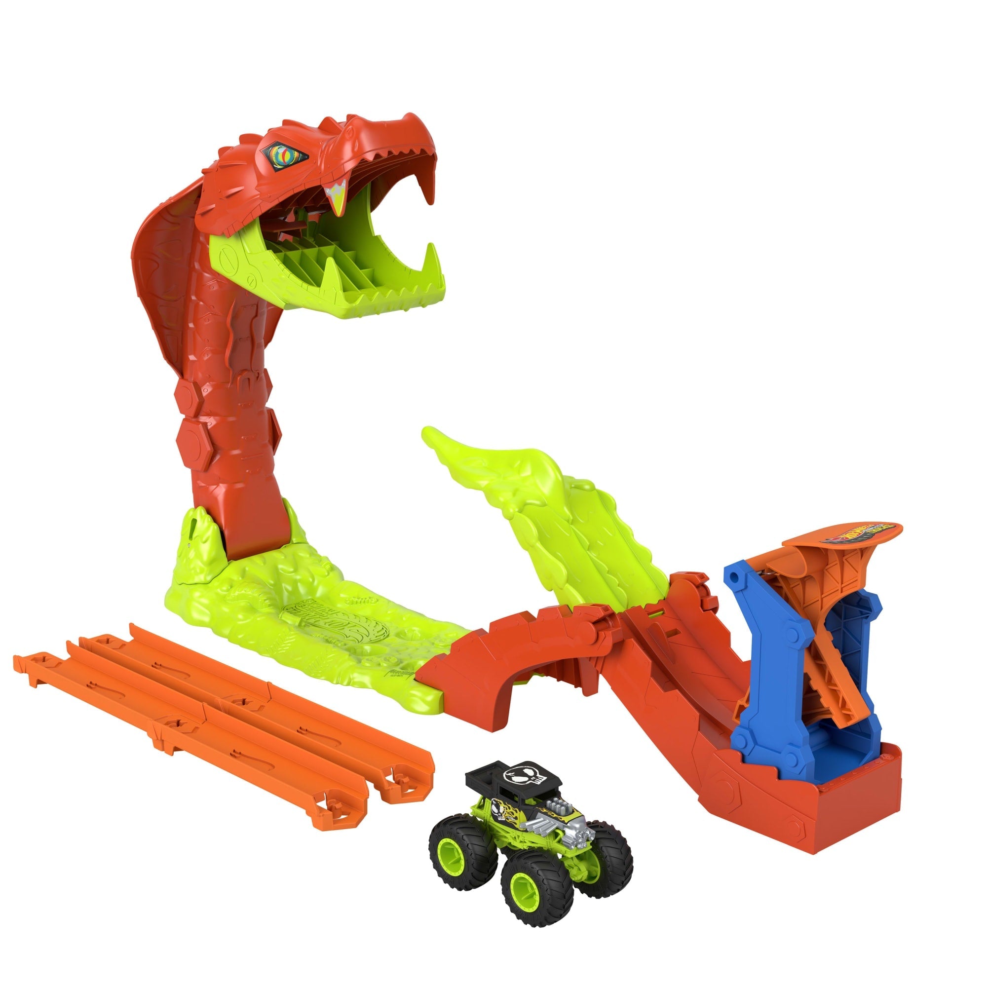 Hot Wheels Coffret Monster Trucks L’Attaque du Serpent