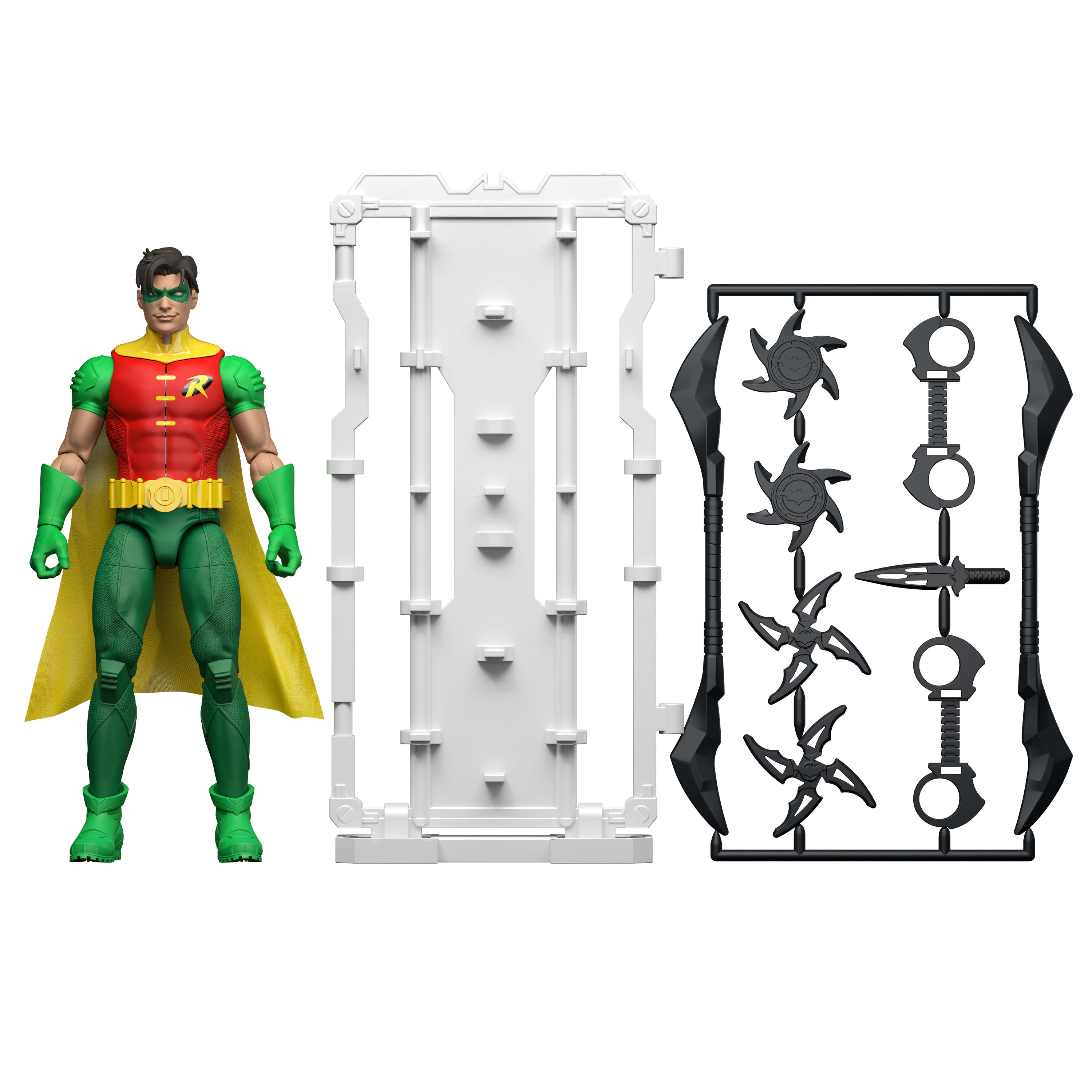 DC Premier 6.5 Inch Robin Action Figure Series 1, Detailed Design 22 Articulations & Cape