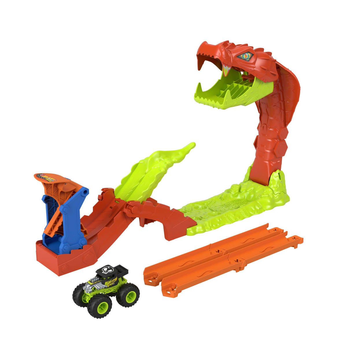 Hot Wheels Coffret Monster Trucks L’Attaque du Serpent