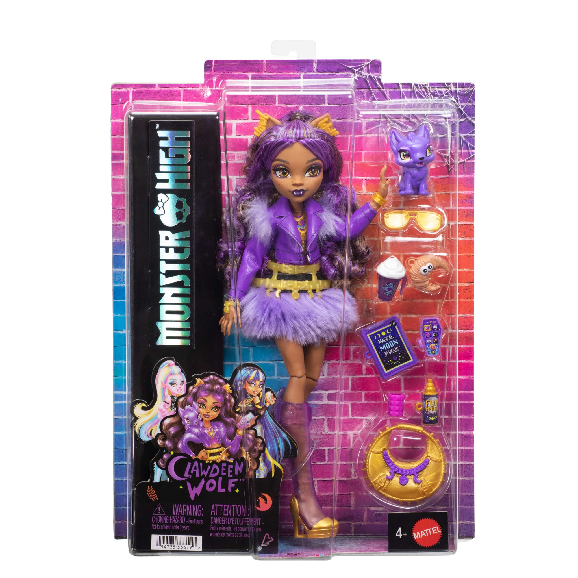 Monster High Muñeca Look Monstruoso Clawdeen