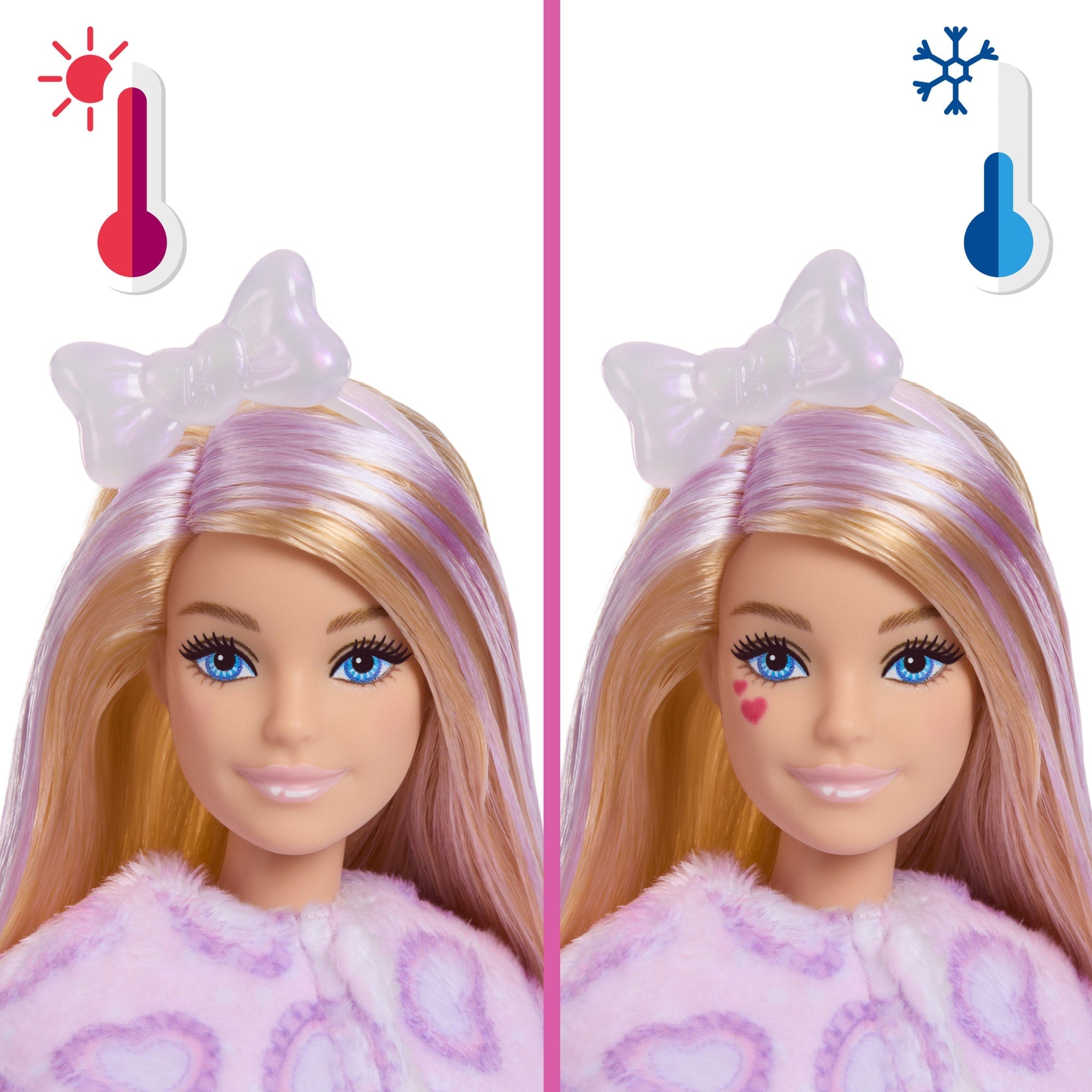 Barbie Cutie Reveal Doll & Accessories, Cuddly Series Kitten With 10 Surprises