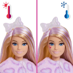 Barbie Cutie Reveal Doll & Accessories, Cuddly Series Kitten With 10 Surprises