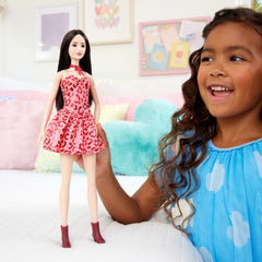 Barbie Poupée Barbie® Fashionistas Robe Léopard Rose