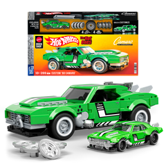 Mattel Brick Shop Hot Wheels Custom ’68 Camaro Building Toy Kit (289 Pieces), For Collectors