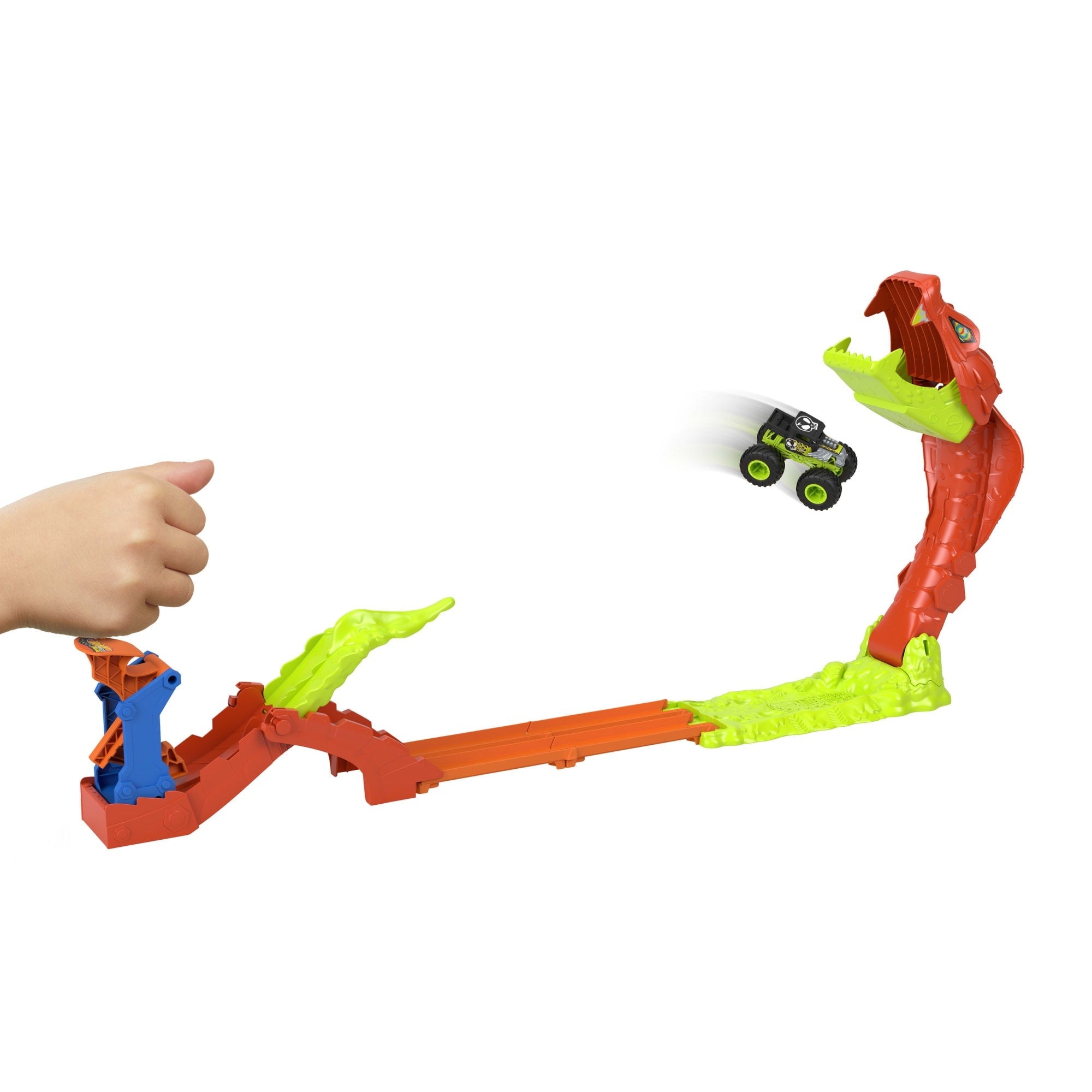 Hot Wheels Coffret Monster Trucks L’Attaque du Serpent