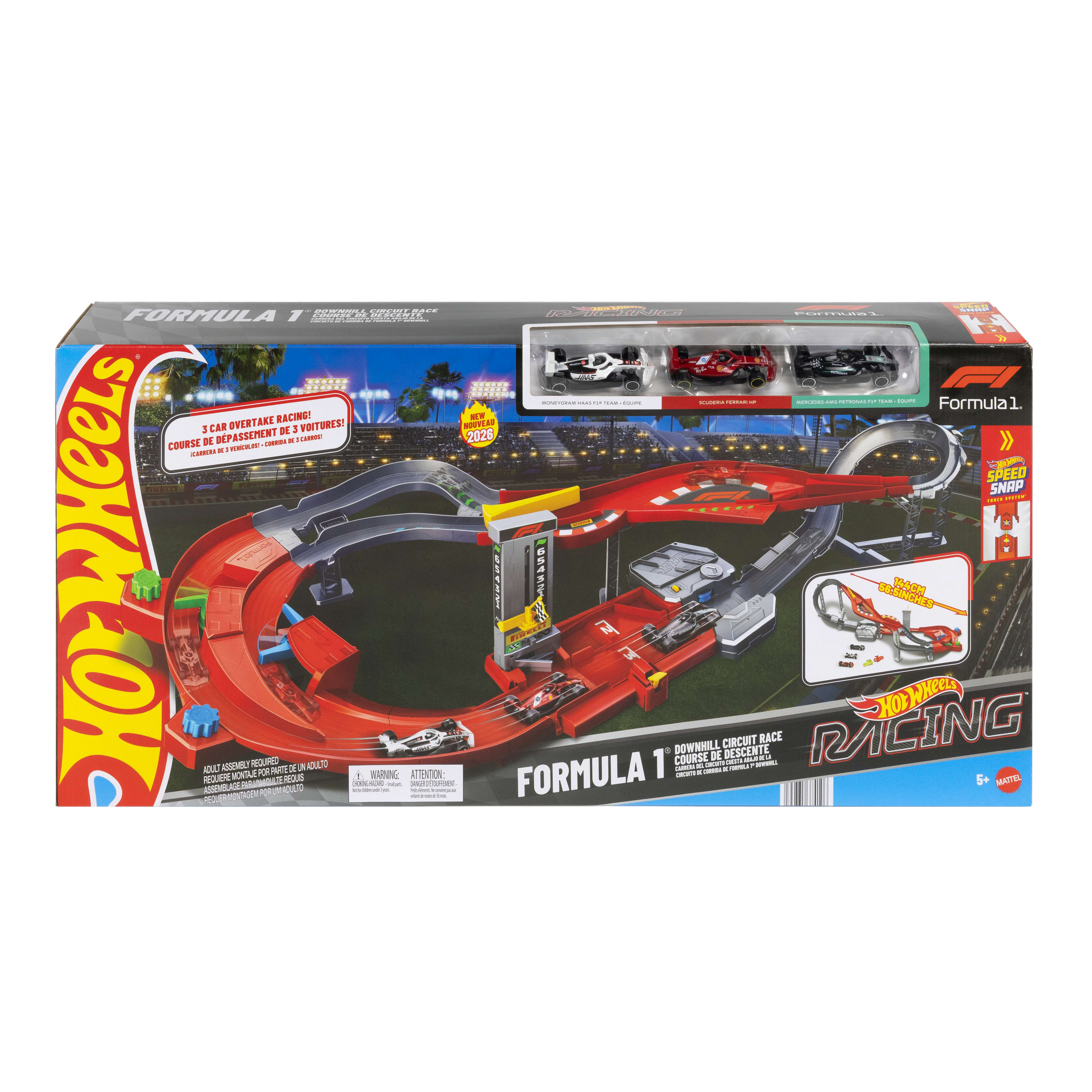 Hot Wheels-Circuit Ultra descente Formule 1®-Piste Avec 3 Voitures