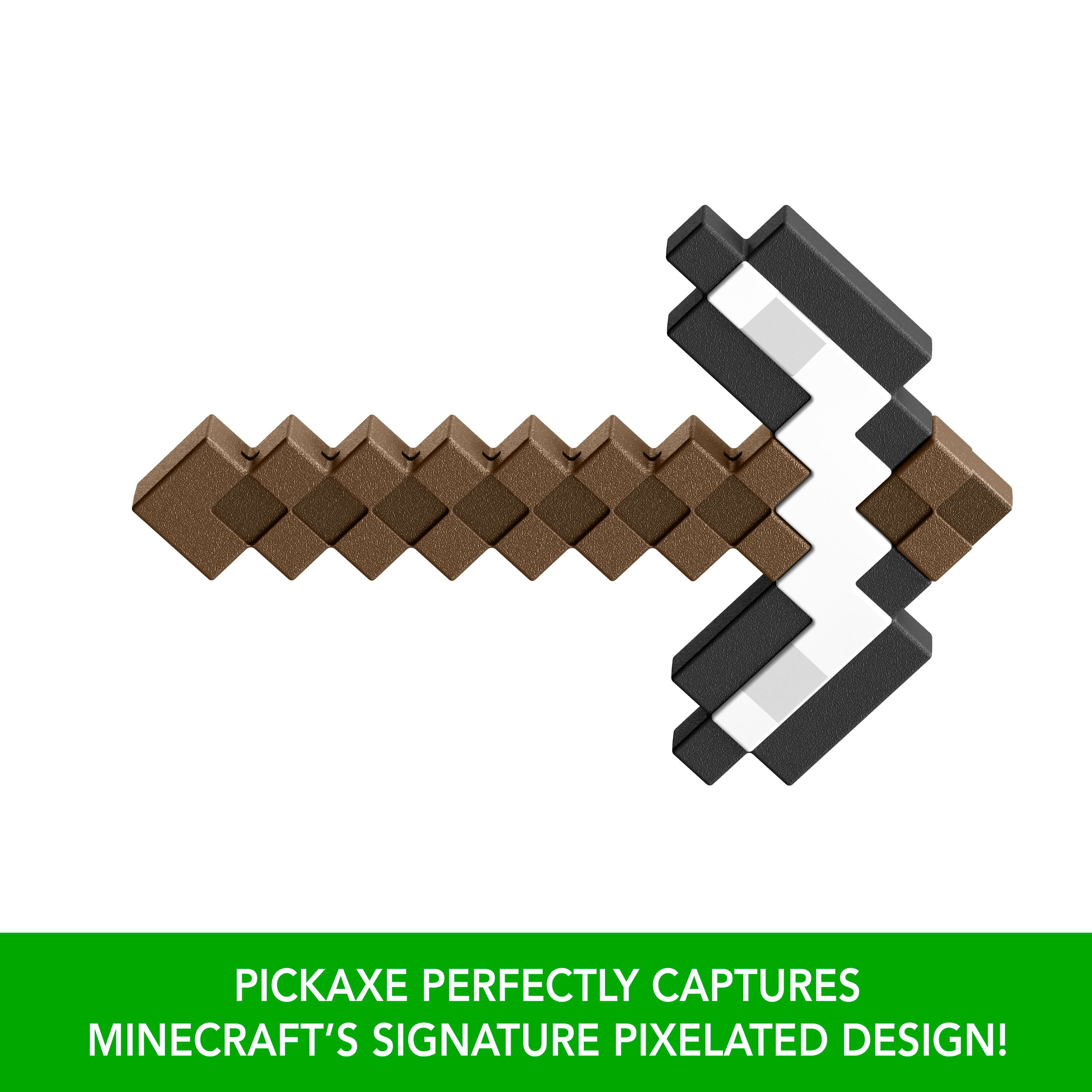 Minecraft Iron Pickaxe Battle Toy, Kid-Sized For Role-Play & Costumes, Inspired By The Video Game