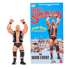 Ljn WWE Superstars “Stone Cold” Steve Austin Action Figure, 1980s Retro 8-Inch Collectible Toy