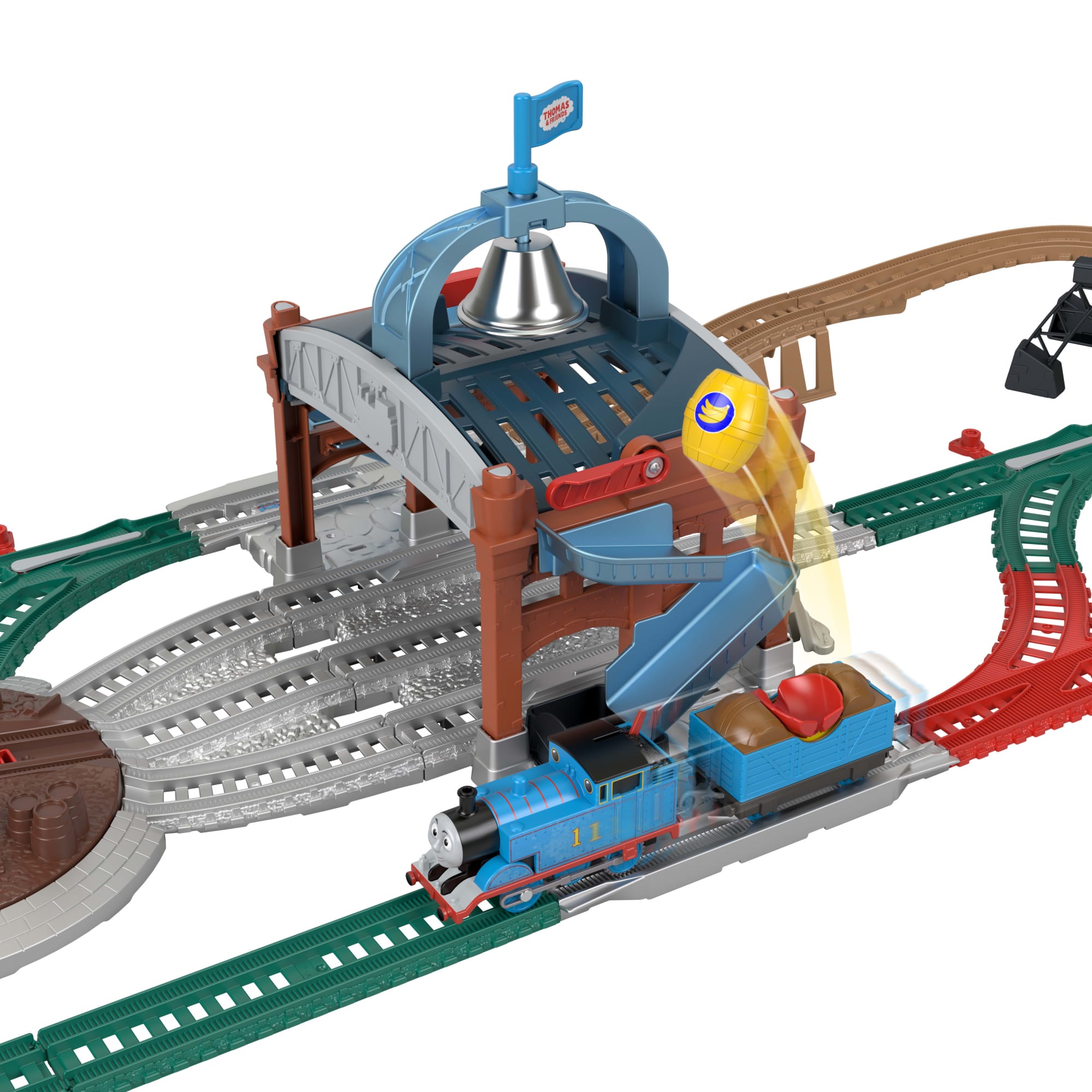 Thomas & Friends Pista de Juguete Motorizada ¡Entrega los Barriles!