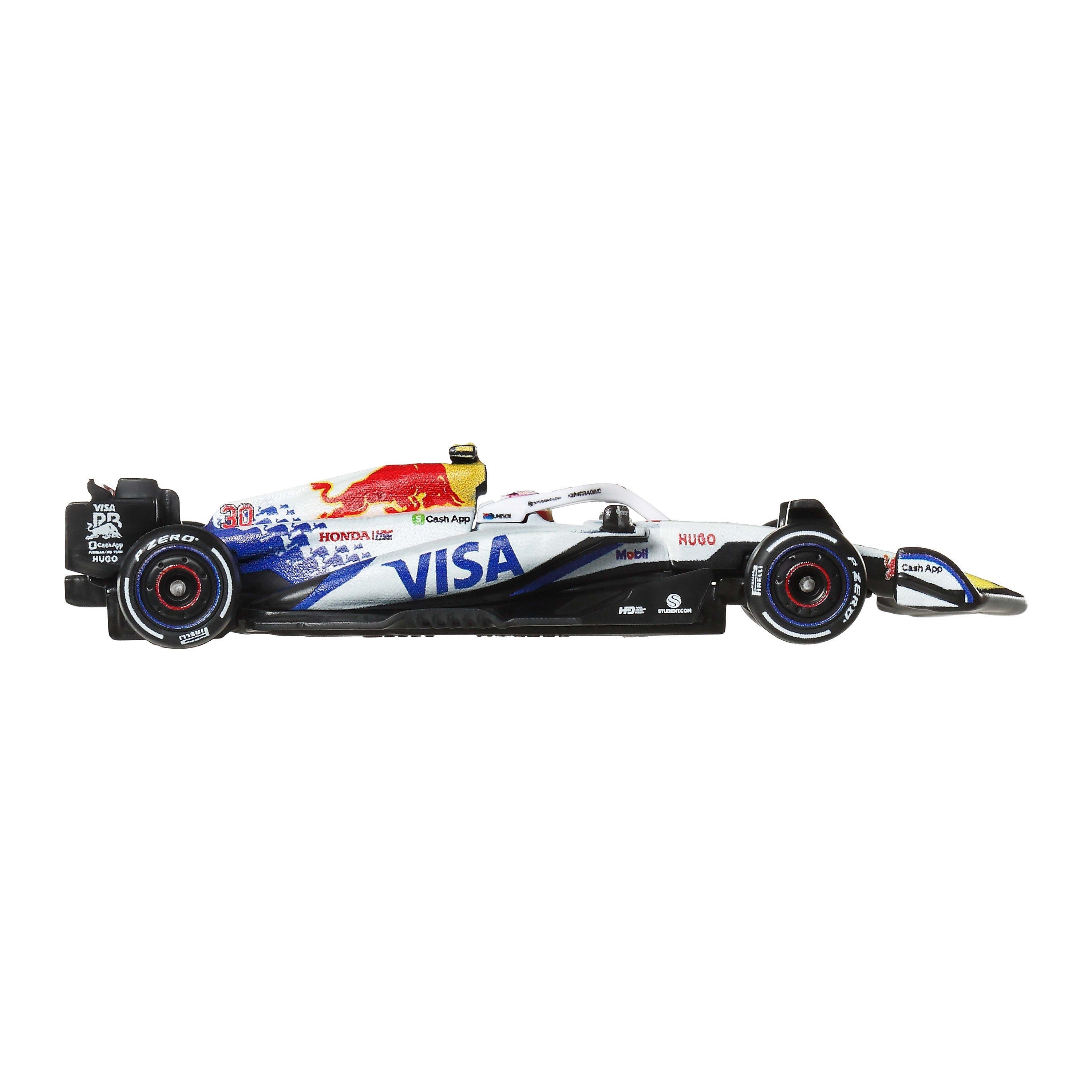 Hot Wheels Collector Veículo de Coleção Equipe Visa Cash App RB Formula 1 Liam Lawson