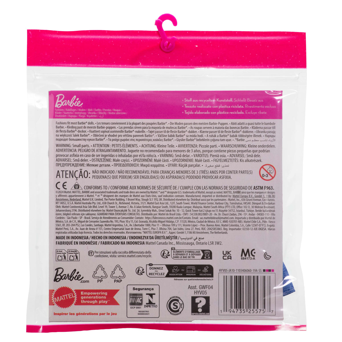 Barbie Clothes, Fashion And Accessory 2-Packs For Barbie Dolls