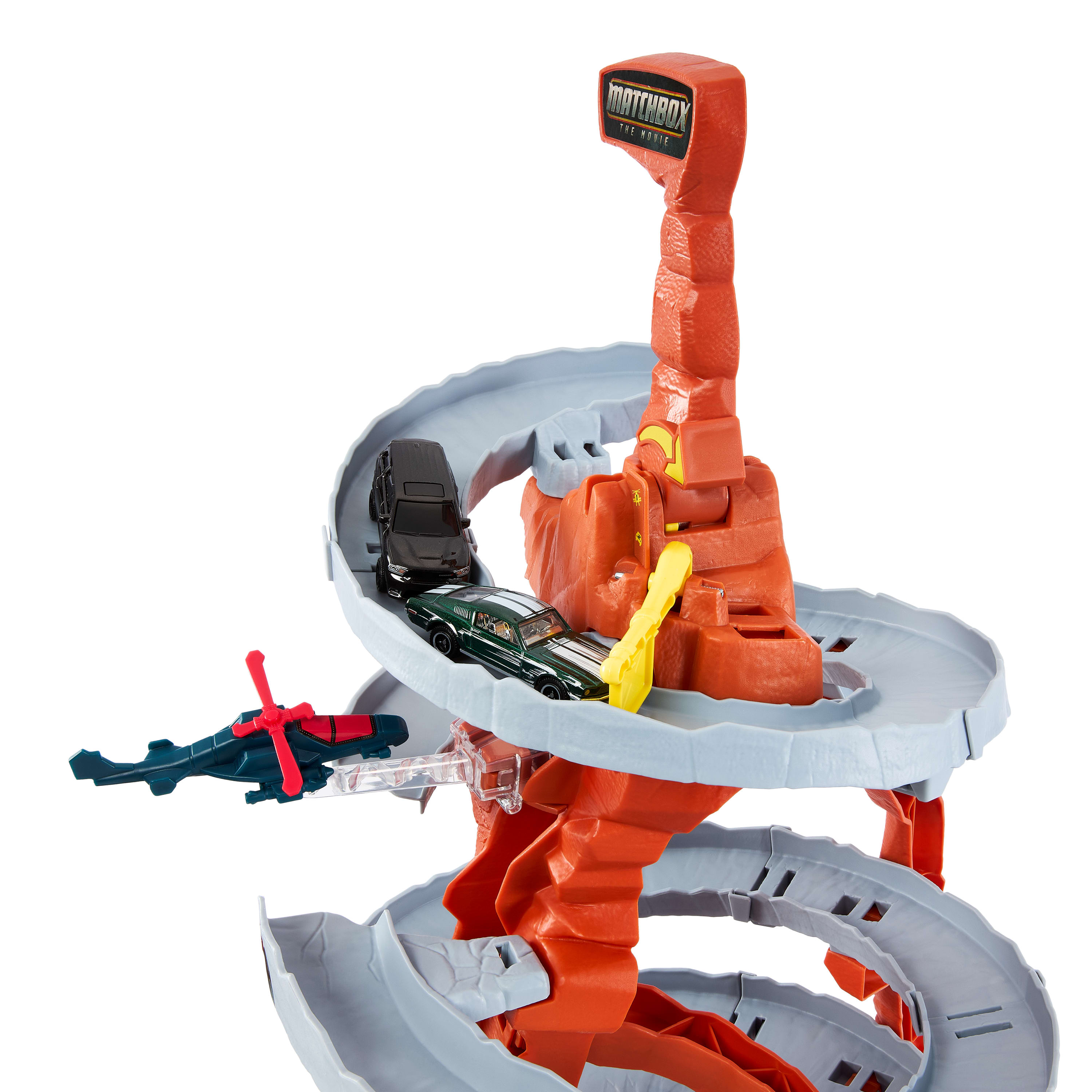 Matchbox Set de Jogo Conjunto de Brinquedo Filme Pista De Fuga de Helicoptero Na Montanha