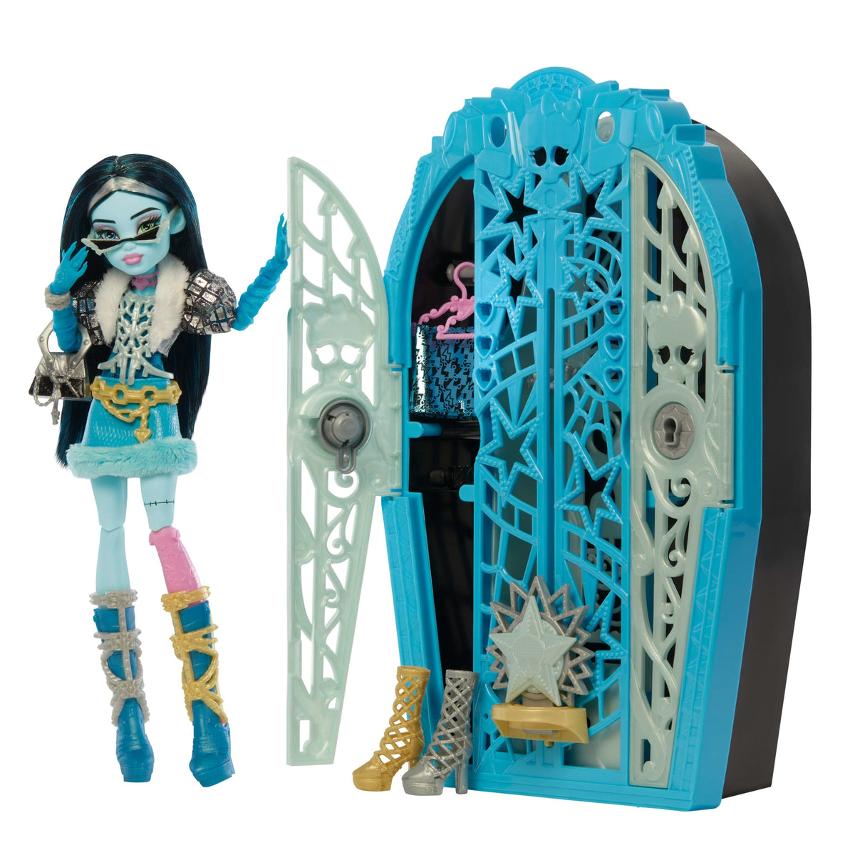 Monster High Skulltimate Secrets Hauntlywood Mysteries Doll, Frankie Stein With 19+ Surprises
