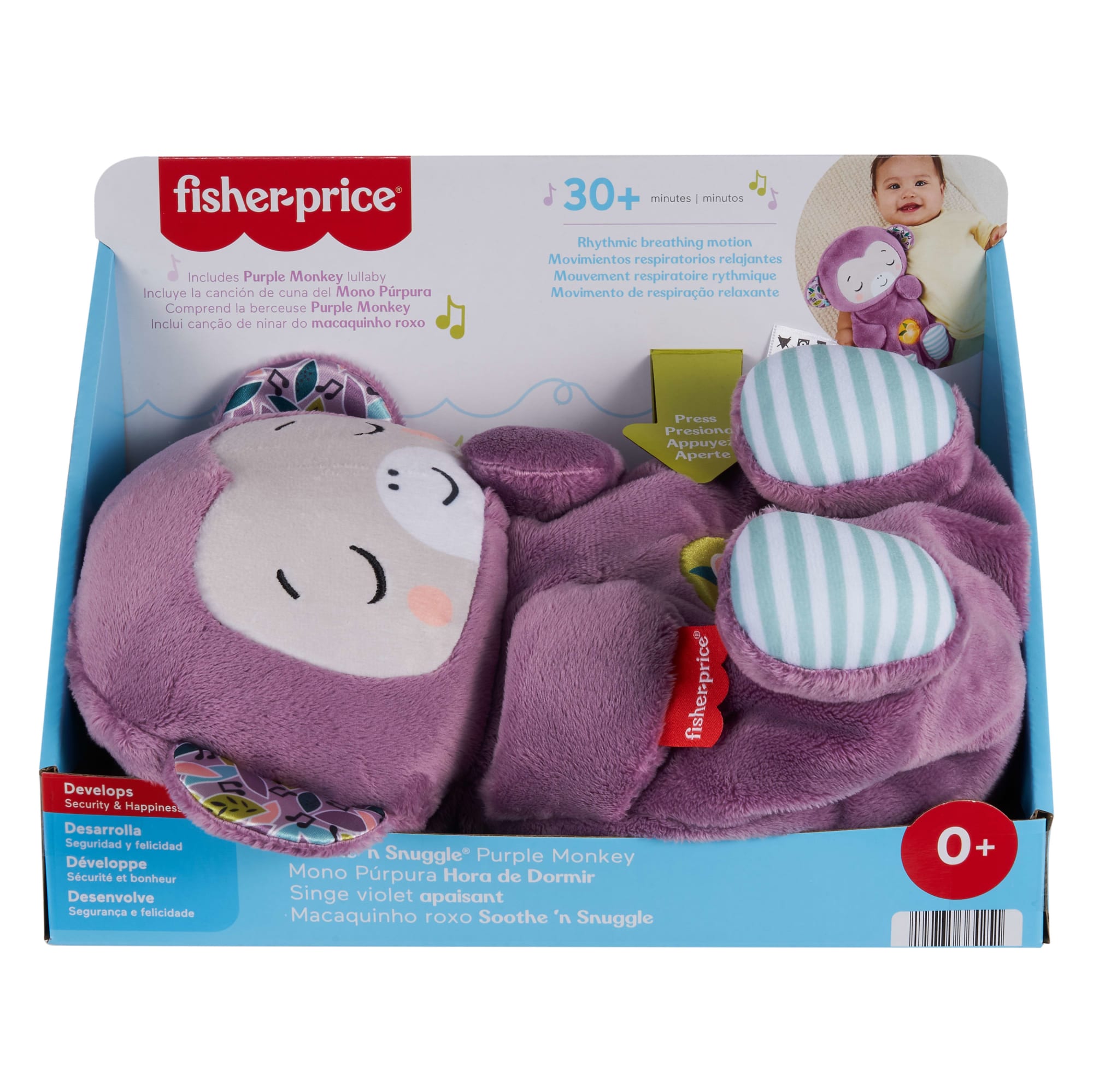 Fisher-Price Baby Brinquedo para Bebês FP Macaco Hora De Dormir