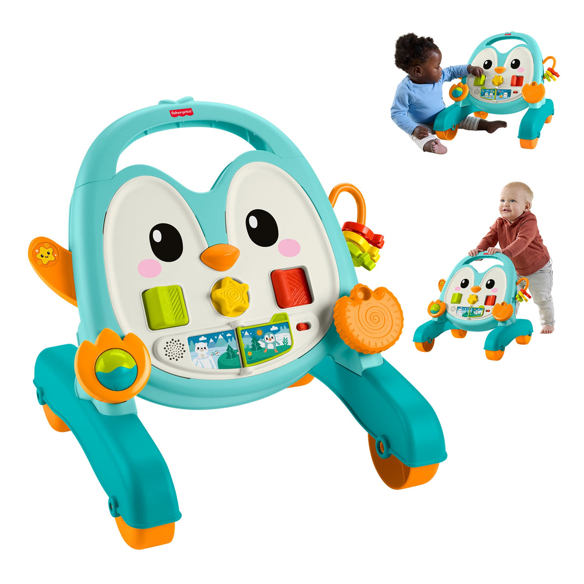 Fisher‑Price Mon Trotteur Musical Pingouin 2 en 1