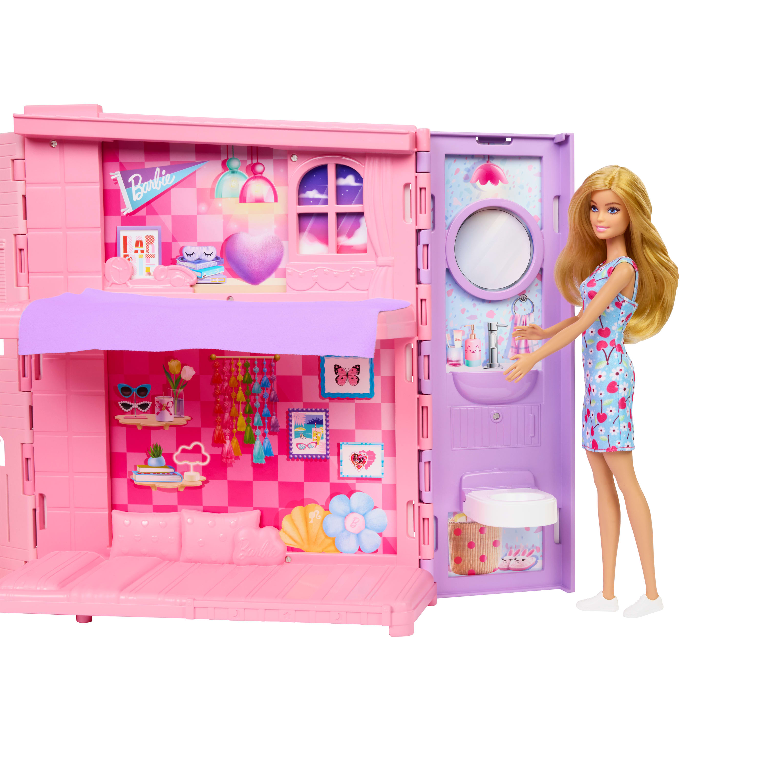 Barbie Conjunto de Brinquedo Casa Glam com Boneca
