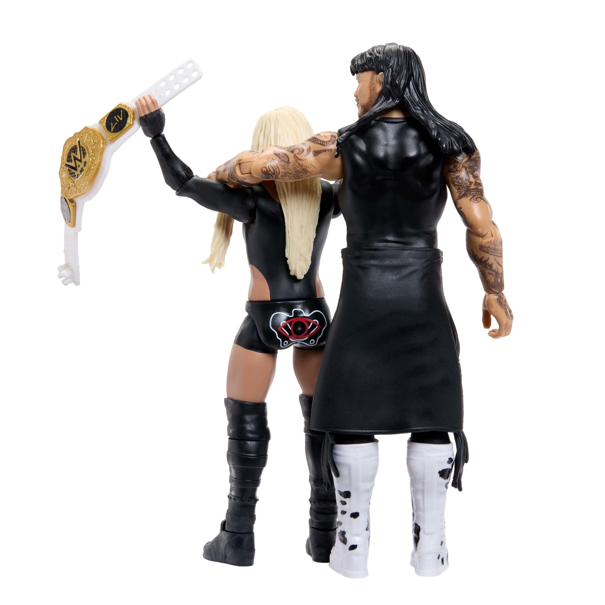 WWE Main Event Showdown Dirty Dominik Mysterio & Liv Morgan Action Figures Set, Series #25, 6-Inch