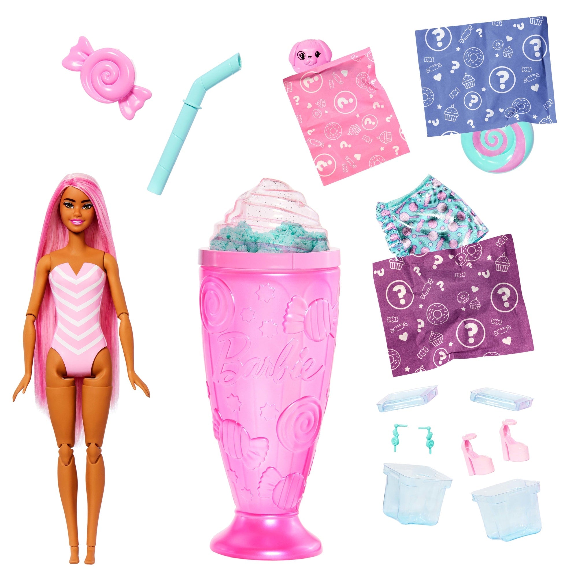Barbie Pop Reveal Muñeca Dulces Sorpresas Caramelos