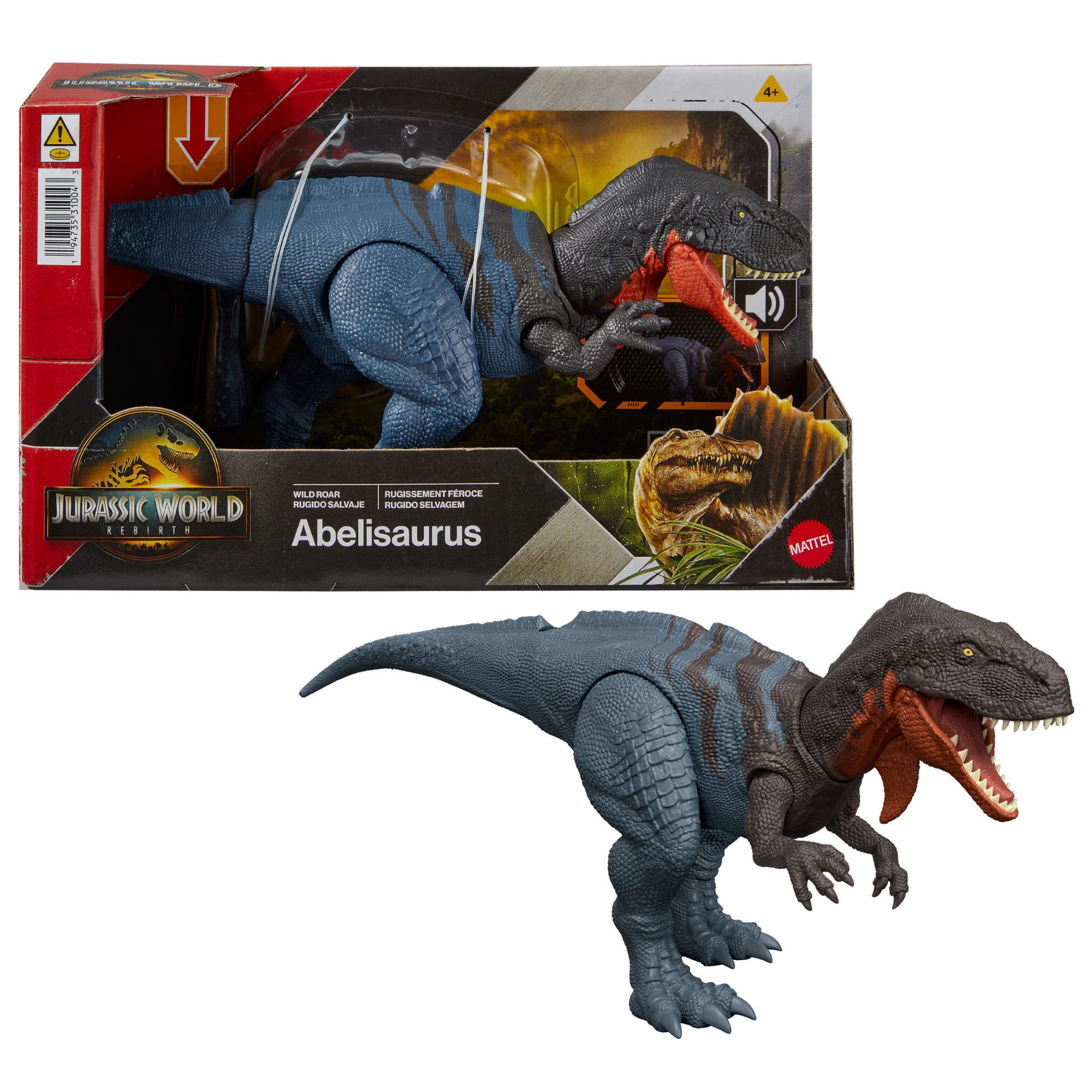 Jurassic World –Rugissement Féroce –Fig. Art., Morsure, Attaque, Sons