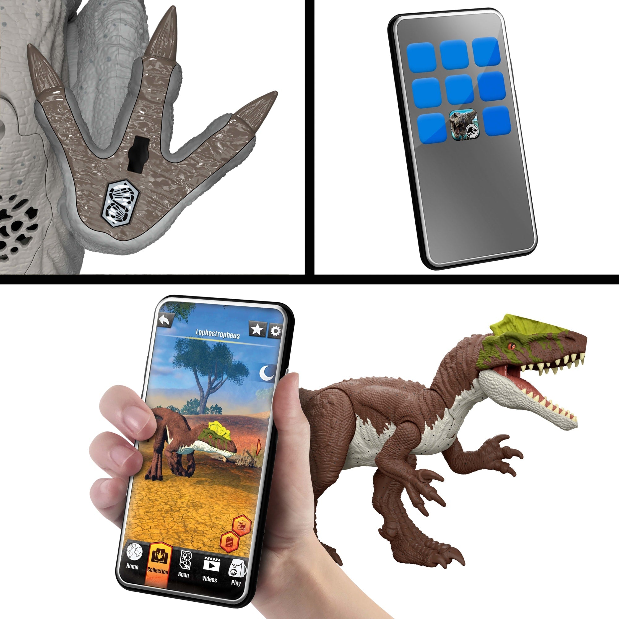 Coffret de 2Figurines de Dinosaures Jurassic World: Giganotosaure et Thérizinosaure