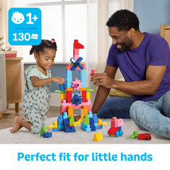 MEGA BLOKS First Builders Big Bag Of Blocks Toy Blocks With Storage Bag (130 Pieces) For Toddler