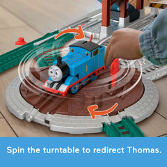 Thomas & Friends Load & Launch Barrel Delivery Set By Fisher-Price & Classic Motorized Toy Train