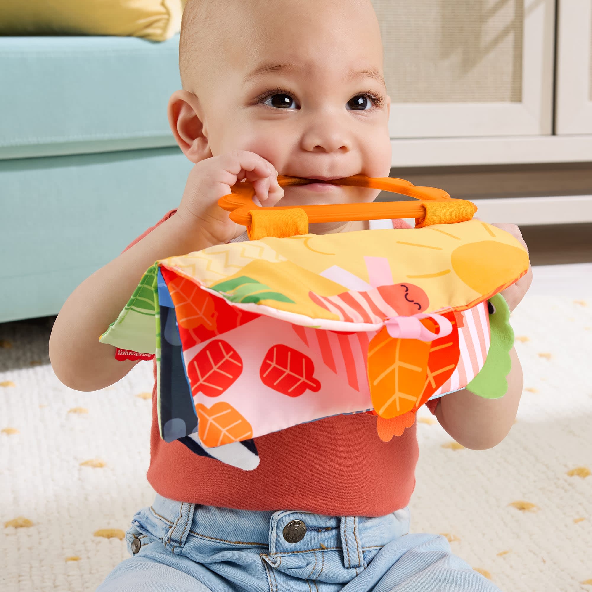 Fisher-Price Baby Brinquedo para Bebês FP Livro Sensorial