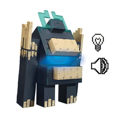 Minecraft Dungeons II Twisted Warden Figure, Lights & Sounds, Slam Attack Action & Soul Corrupted Creeper Figure