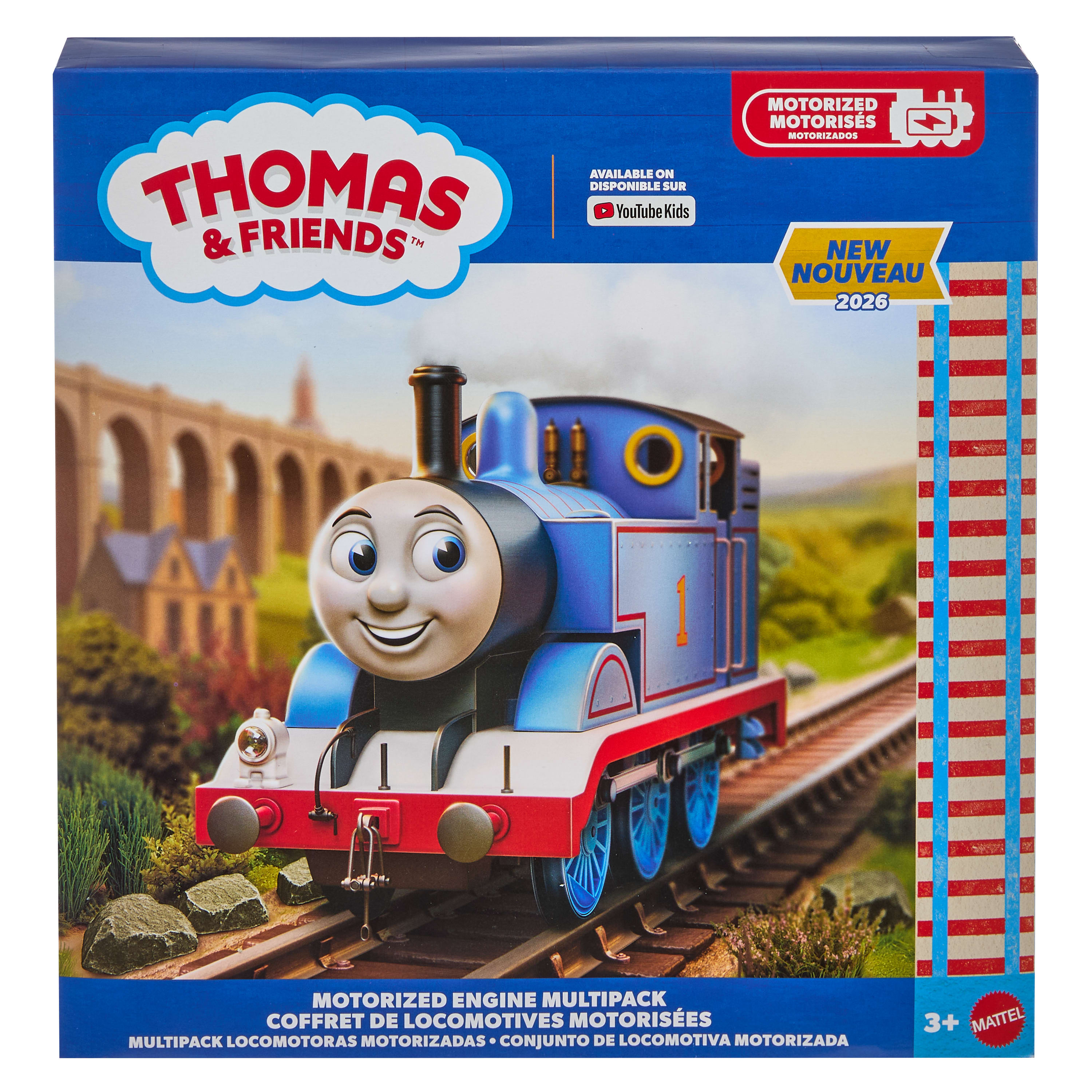 Thomas & Friends By Fisher-Price Motorized Engine Multipack, Battery-Powered Thomas, Percy & James