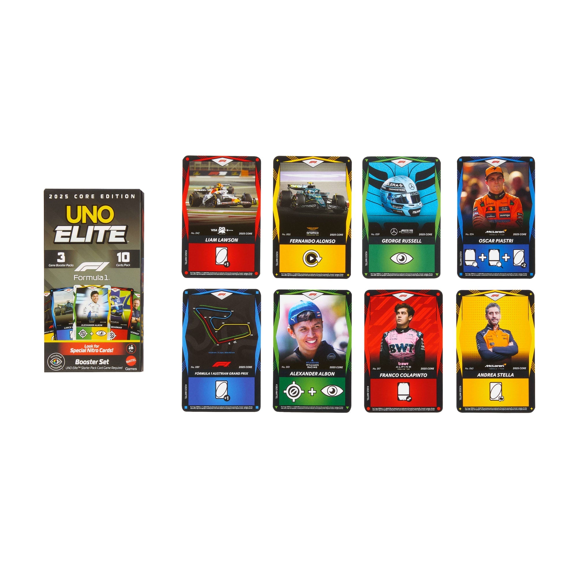 UNO Elite Formula 1 2025 Core Edition Booster Set
