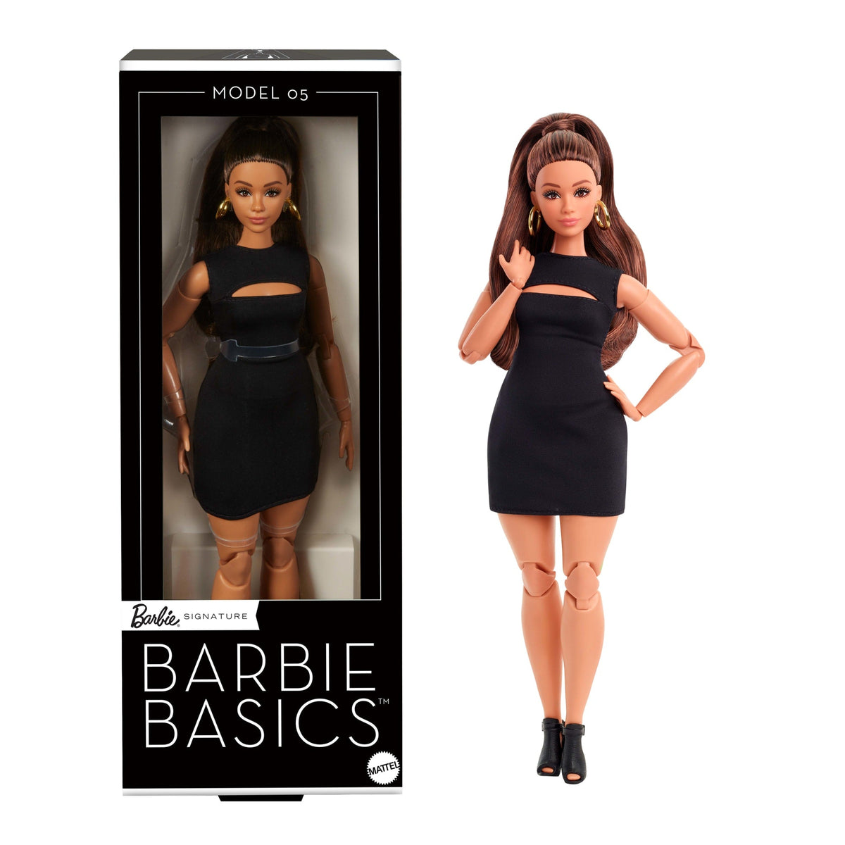 Barbie Essentiels-Poupée de Collection Modèle 05 Cheveux Bruns