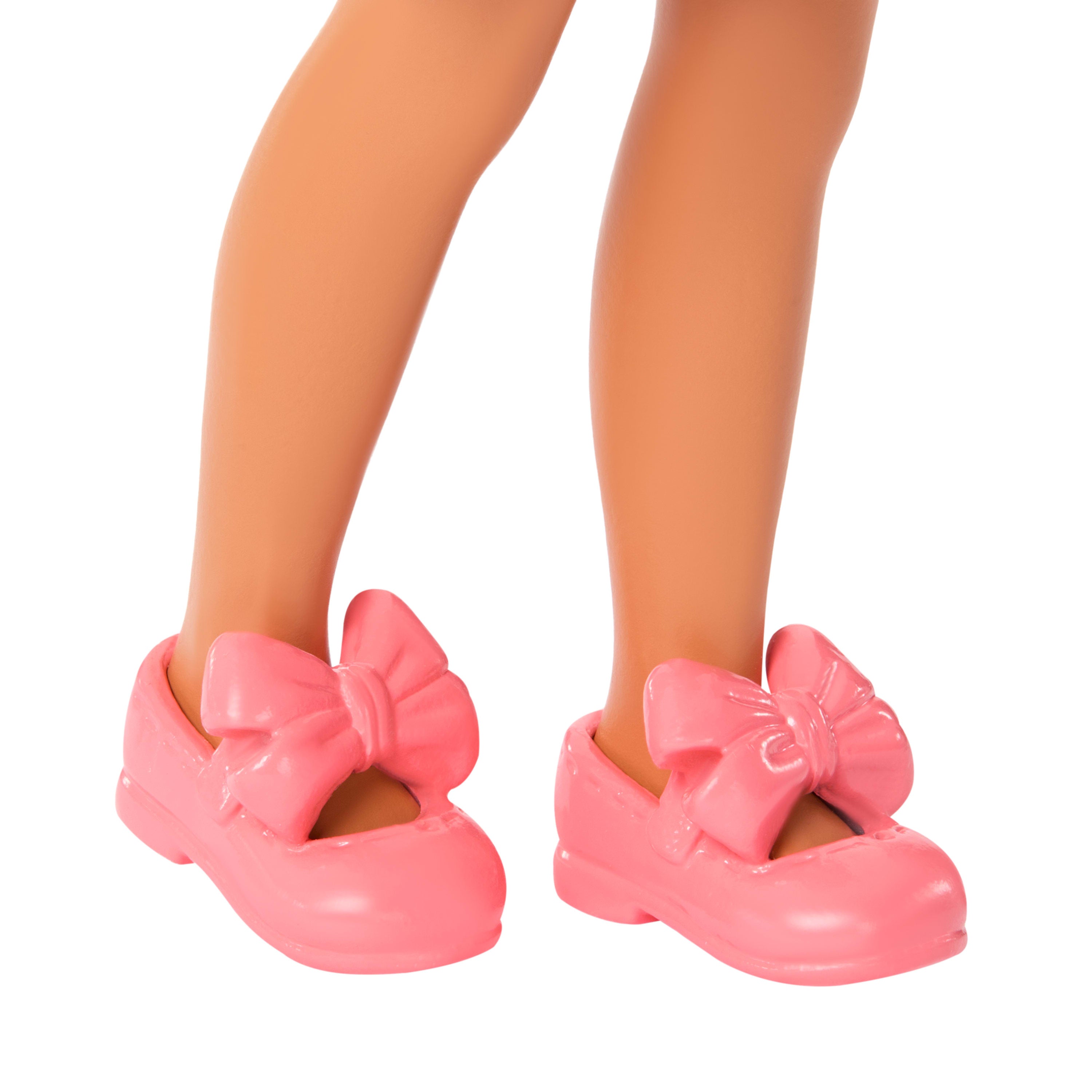 Barbie Club Chelsea Lula Small Doll, 6-inch With Brunette Hair in Cherry-Print Dress & Sandals