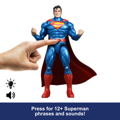 DC Premier 6.5 inch Heat Vision Superman Figure With Action, Lights & 10 Sounds, Posable