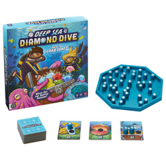 Deep Sea Diamond Dive Family Board Game For Kids And Adults With Easy Rules And Quick Gameplay