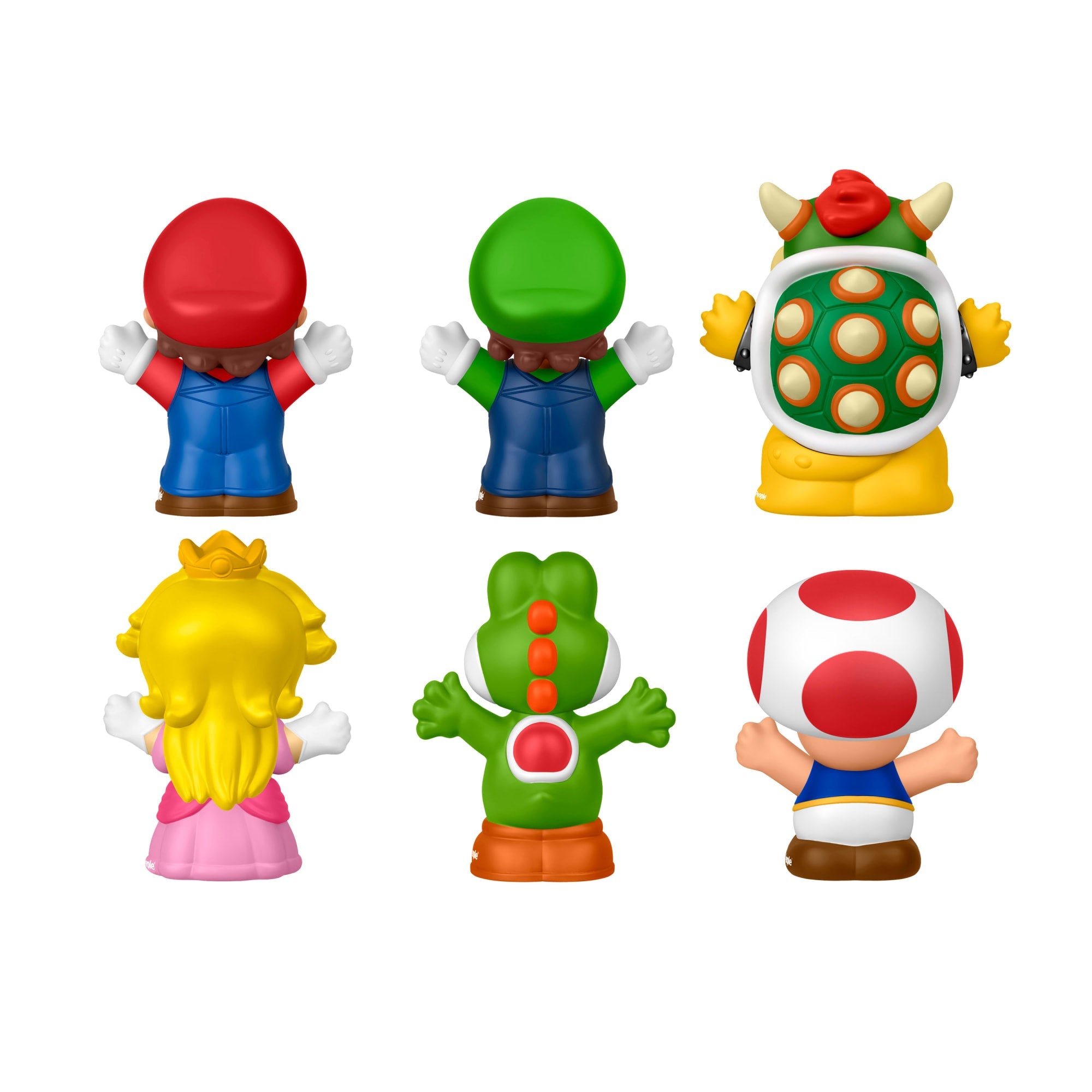 Fisher-Price Little People My Mario Figure 6-Pack Toy Set For Toddlers & Kids
