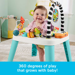 Fisher-Price 2-in-1 Purple Monkey Musical Baby Activity Center & Toddler Play Table