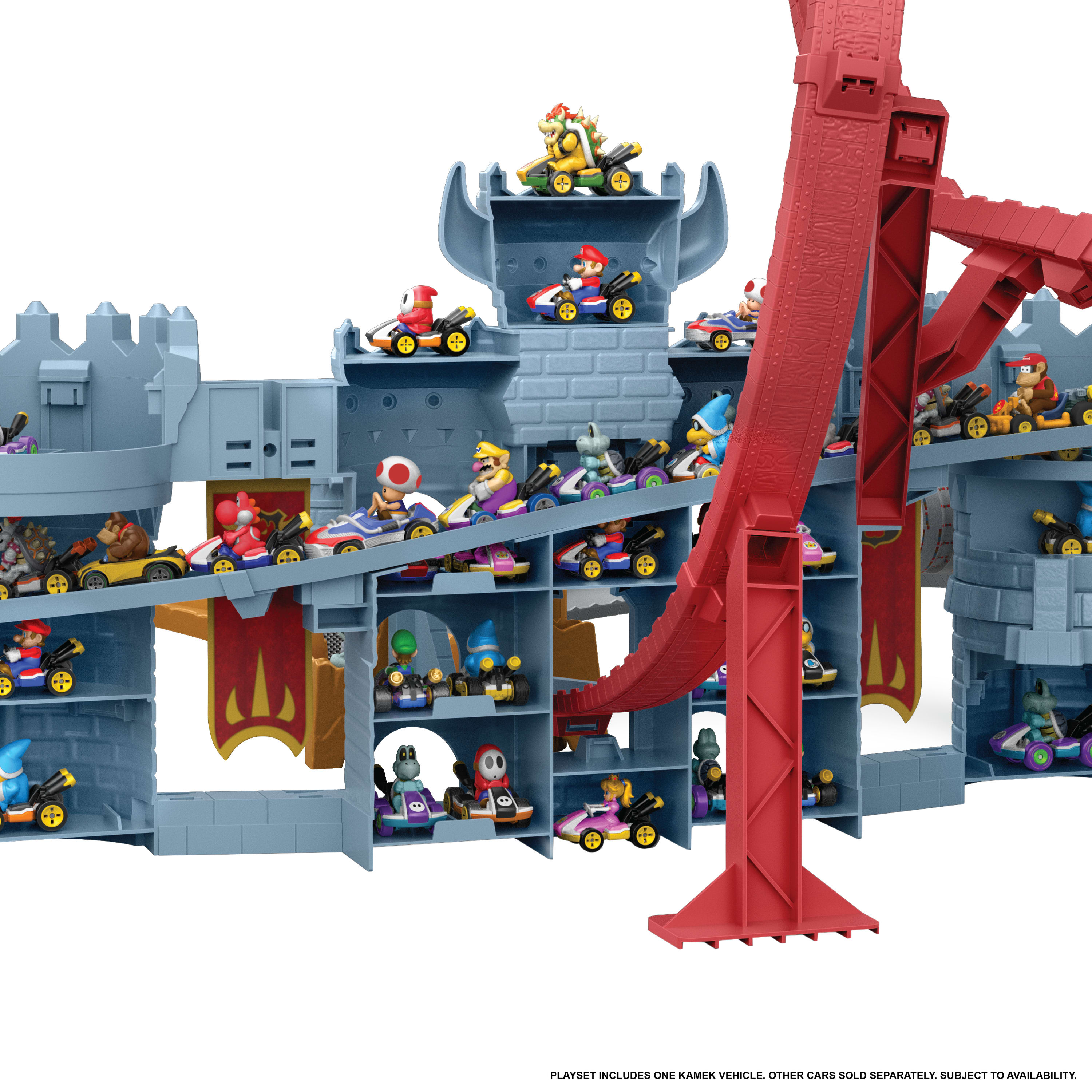 Hot Wheels Mario Kart Pista de Brinquedo Castelo Bowser
