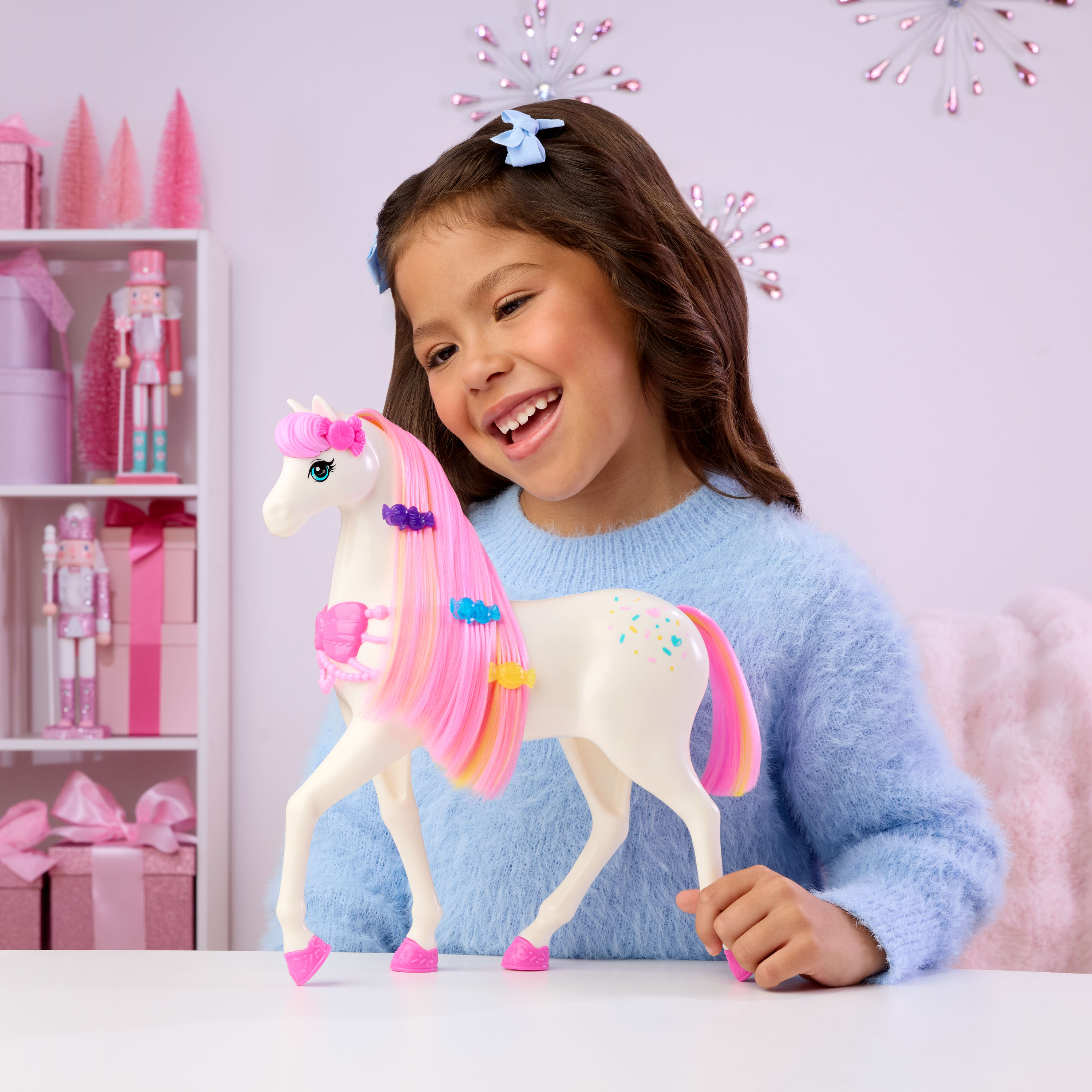 Barbie Fantasía Muñeca Cascanueces Caballo