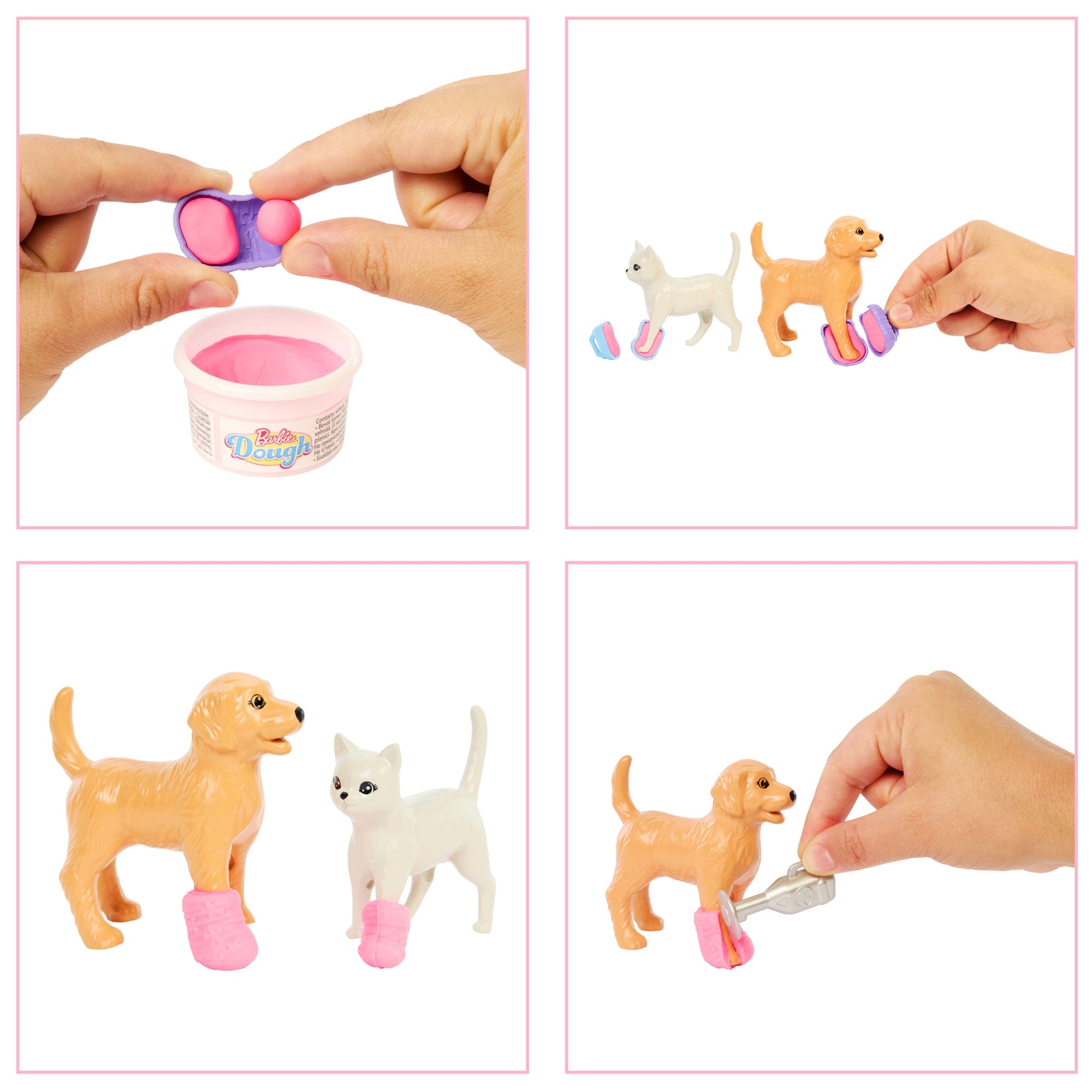 Barbie Profissões Conjunto de Brinquedo Veterinária com Animais de Estimação e Acessórios
