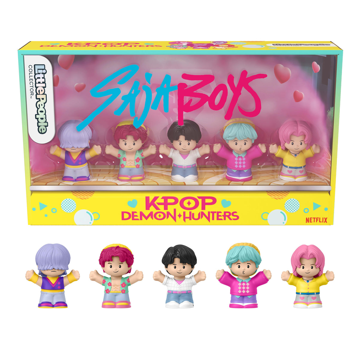 Little People Collector Kpop Demon Hunters: Saja Boys Special Edition Set, 5 Figures