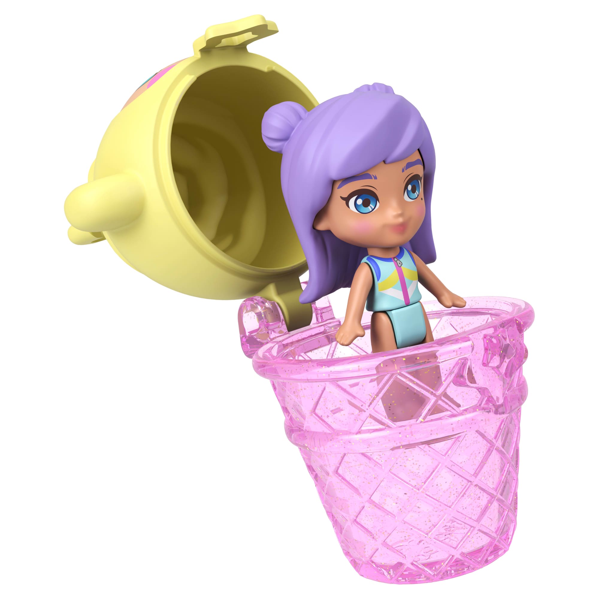 Polly Pocket-Coffret Ananas et Ouistiti-Jouet de Voyage