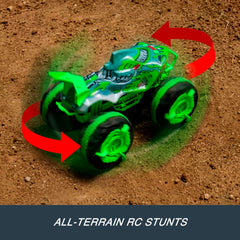 Hot Wheels Monster Trucks All-Terrain Great Bite RC, Remote-Control Toy, Drive On Land & in Water