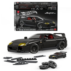 Mattel Brick Shop Hot Wheels ’94 Toyota Supra Mkiv Building Toy Kit (824 Pieces), For Collectors