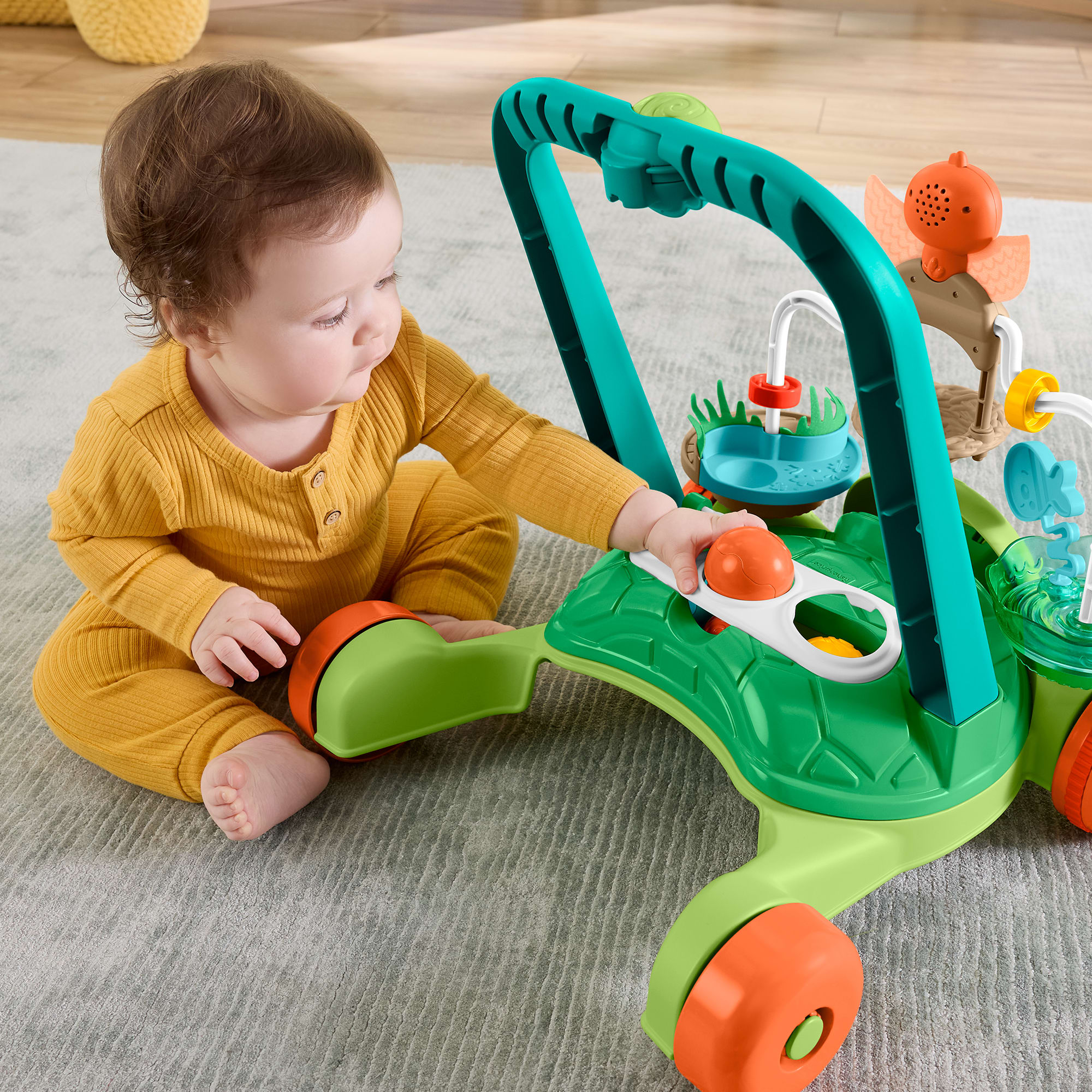 Fisher-Price Brinquedo para Bebês Andador Tartaruga Primeiros Passos
