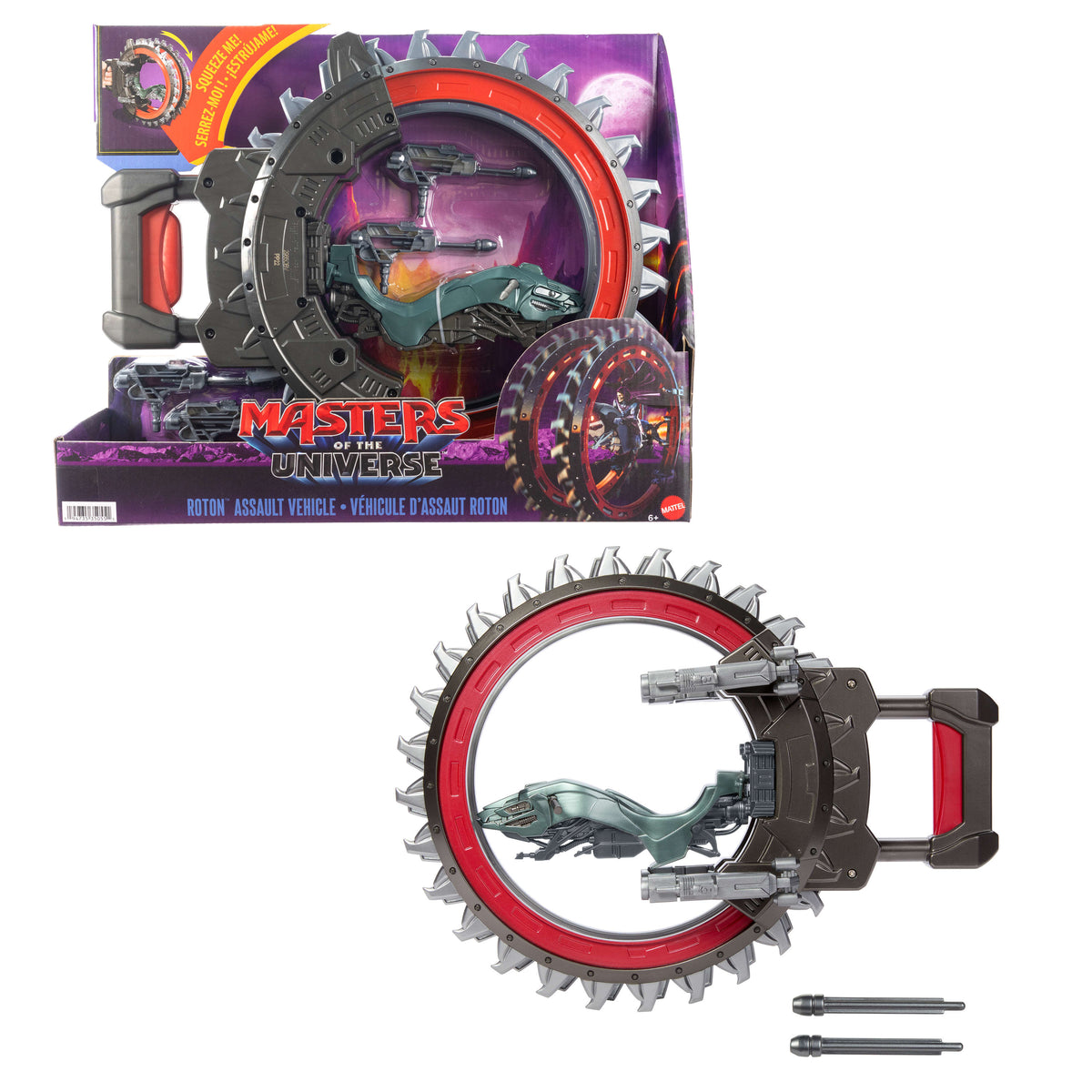 Masters Of The Universe 2026 Movie Roton Vehicle 5.5 Inch Scale, 2 Rotating Blades & 2 Sets Blasters